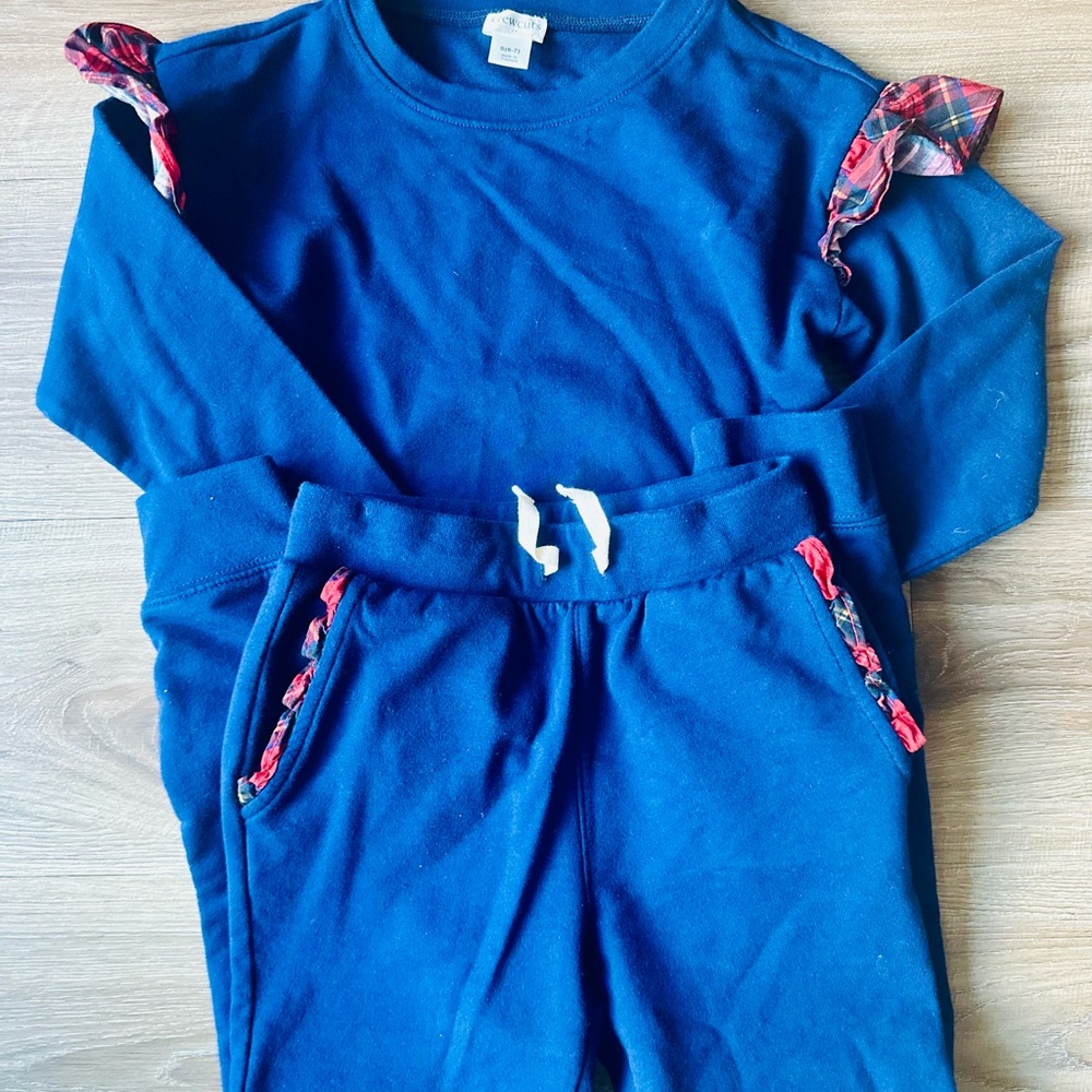 JCrew Girl Plaid Set- Size 6/7. Like new.